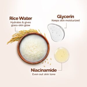 Rice Dewy Bright Face Wash With Rice Water & Niacinamide for Glass Skin - 150 ml -Mamaearth - Image 4